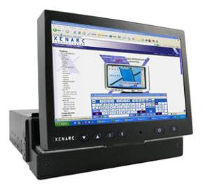 Xenarc 700IDT 7 In Dash LCD Monitor w/ one VGA input, 2 Video inputs, 1 audio input, 5-Wire Resistive Touch-Screen