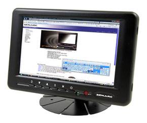 Xenarc 702TSV 7 LCD Monitor w/ 1-VGA / 2 Video inputs, 1 audio inputs, and 5-Wire Resistive Touch-Screen.