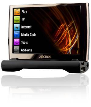ARCHOS 501192 Archos 3G+ / 5 Mini Dock with S-Video / Stereo Composite Audio Video Out, USB and Charger and Extended Battery