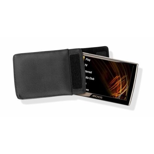 ARCHOS 501201 Protective Black Leather Carrying Case for Archos Multimedia Players