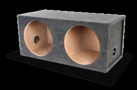 Atrend 12DQS Dual 12 Inch Small Sealed Subwoofer Box .88 Cu Ft Per Sub