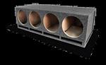 Atrend Quad 12 Inch Bottom Vented Subwoofer Box