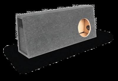 Atrend 10TKLV Single 10 Inch Large Vented Truck Wedge Subwoofer Box Each 1.6 Cu Ft