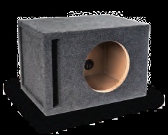 Atrend 10W7SV 10 Inch Single JL W7 Vented Subwoofer Box 1.00 Inch MDF, 2.0 Cu Ft