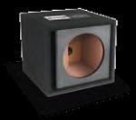 Atrend 15SVR-BLACK Single 15 Inch Vented Carbon Colors Subwoofer Box