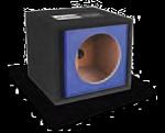 Atrend 15SVR-BLUE Single 15 Inch Vented Carbon Colors Subwoofer Box