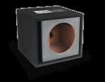 Atrend 15SVR-Charcoal Single 15 Inch Vented Carbon Colors Subwoofer Box Charcoal Black