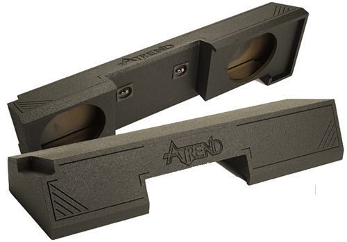 Atrend A102-12 Dual 12 Inch Sealed Down Fire 88-98 GM EXTENDED CAB Subwoofer Box Bedliner Finish