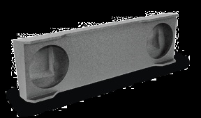 Atrend A164-10 Dual 10 Inch 03-07 GM Light Duty Crew Cab Subwoofer Box Bedliner Finish