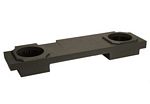Atrend A192-10 Dual 10 Inch Up Fire 02+ GM AVALANCHE / ESCALADE Subwoofer Box Bedliner Finish