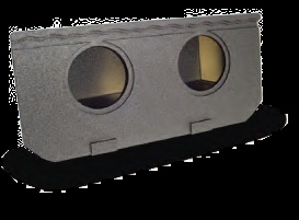 Atrend A193-12 Dual 12 Inch 02+ Avalanche/Escalade Midgate Replacement Subwoofer Box Bedliner Finish