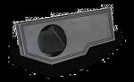 Atrend A201-10 Single Sealed 10 Inch Upfire 02+ Dodge Ram Quad Cab Subwoofer Box Bedliner Finish