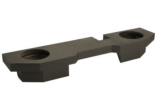 Atrend A202-10 Dual 10 Inch Up Fire 02+ DODGE RAM Quad Cab Subwoofer Box Bedliner Finish