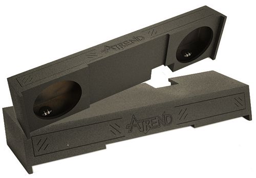 Atrend A302-10 Dual 10 Inch Down Fire 00-03 FORD F150 EXTENDED CAB Subwoofer Box Bedliner Finish
