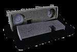 Atrend A342-12CP Dual 12 Inch Upfire 09+ Ford F150 Ext Cab Subwoofer Box Carpeted