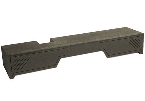Atrend A372-10 Dual 10 Inch Down Fire 04+ FORD F150 EXT CAB Subwoofer Box Bedliner Finish