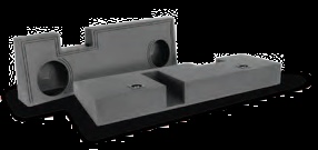 Atrend A393-10 DUAL 10 Inch Front Fire 04-11 FORD F250/F350/F450 CREW CAB Subwoofer Box Bedliner Finish