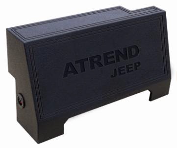 Atrend A702-10 DUAL 10 Inch Down Fire 98-02 JEEP WRANGLER Subwoofer Box Bedliner Finish
