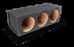 Atrend E12T Triple 12 Inch Sealed Subwoofer Box 1.25 Cu Ft / Sub