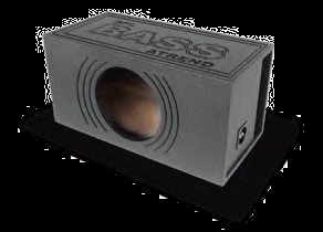 Atrend SPL-12SV Single 12 Inch SPL Vented Subwoofer Box Bed / Rhino Liner Finish