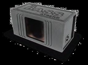 Atrend SPL-12SVK Single 12 Inch SPL Vented L5/L7 Subwoofer Box Bed / Rhino Liner Finish