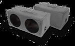 Atrend TL-15DM Dual 15 Inch Medium Sealed Subwoofer Box Bed / Rhino Liner Finish