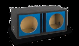 Atrend ZV15D-BLUE Dual 15 Inch Kandy Blue Vented Subwoofer Box