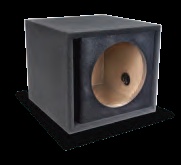 Atrend ZV12S-BLACK Single 12 Inch Vented Kandy Black Subwoofer Box