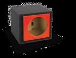 Atrend ZV12S-RED Single 12 Inch Vented Kandy APPLE RED Subwoofer Box