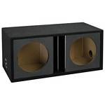 Atrend ZV15D-BLACK Dual 15 Inch Vented Chambered Kandy Black Subwoofer Box