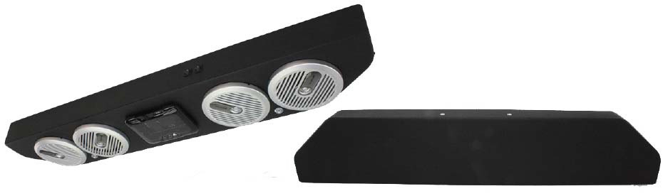 Atrend FrogHead 09PR500F2 2009 - 2014 Polaris Ranger Midsize Console for Media Locker and 2 - 4 Speakers