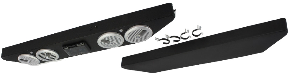 Atrend FrogHead 09PRXPF2 2009 - 2014 Polaris Full Size Roof Console for Media Locker and 2 - 4 Speakers