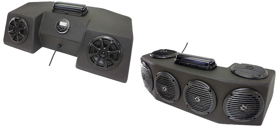 Atrend FrogHead ATV1 Universal ATV / UTV DIN Radio and 2 - 6 Speaker Console