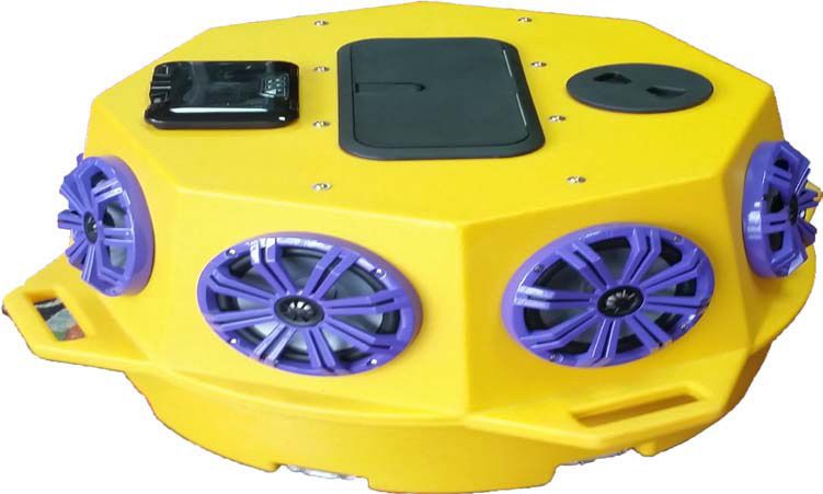 Atrend FrogHead FS1B Large Blue Floating POD for Media Locker and 8 Speakers
