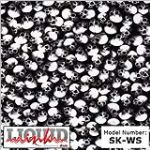 Atrend Liquid Ink SK-WS White Skulls Custom Hydro Graphics