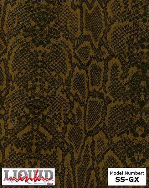 Atrend Liquid Ink SS-GX Gold Snake Skin XL Custom Hydro Graphics