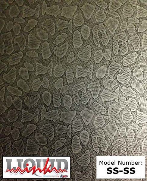 Atrend Liquid Ink SS-SS Silver Snake Skin Small Custom Hydro Graphics