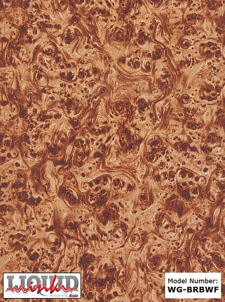 Atrend Liquid Ink WG-BRBWF Brown Burl Wood Grain  Custom Hydro Graphics