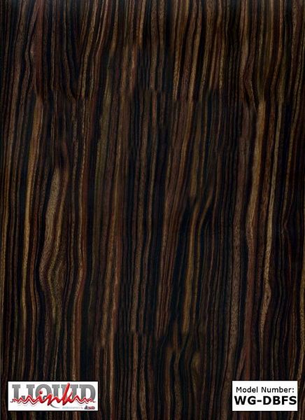 Atrend Liquid Ink WG-DBFS Dark Brown Flat Straight Wood Grain Custom Hydro Graphics