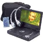AudioVox D1809PK 8 Inch Portable Slim Line DVD Player Package System 