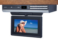 AudioVox VE-727 7 Inch LCD Drop Down TV with Built-In DVD