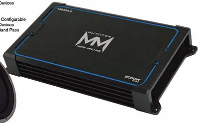 AutoTek M2000.4 Mean Machine 4 x 250 Watt 4 Channel Full Range Amplifier with 2 Way Crossover 2000 MAXX