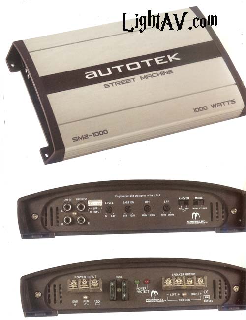 Autotek SM2-400 Street Machine 2 X 100 RMS at 4 Ohms 400 Watt Amplifier