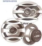 AutoTek 6.5 Inch 2 Way Coaxial Speaker 250 WATTS MAXIMUM 50 NOMINAL