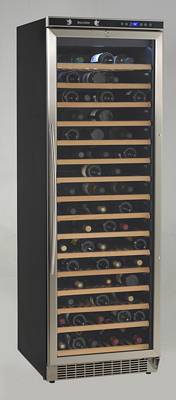 Avanti WCR682SS-1 160 Bottle Wine Cooler with One Touch Digital Control and Wooden Shelves