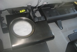 Bassforms BF110TUNDRA 2008-Up Toyota Tundra Double Cab 10 Inch Custom Fiberglass Subwoofer Box Up Firing