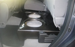 Bassforms BF210TUNDRA 2008 Toyota Tundra Double Cab 2 - 10 Inch Custom Fiberglass Subwoofer Box Up Firing