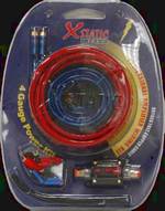 BatCap 4 Guage Amplifier install kit with RCA's