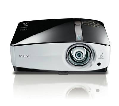 BenQ MP780ST 3D Ready 1280 x 800 WXGA DLP Short-Throw Projector With 2500 Lumens