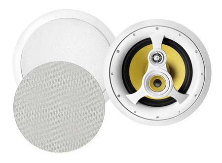 BIC VK-310C 10 Inch 3-WAY KEVLAR SERIES CEILING SPEAKER WITH PIVOTING TWEETER/MIDRANGE